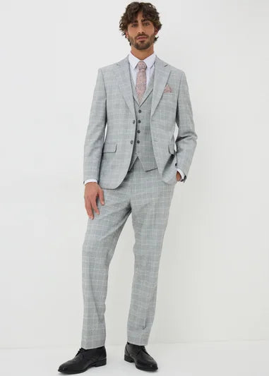 Cassis Check Tailored Suit Jacket