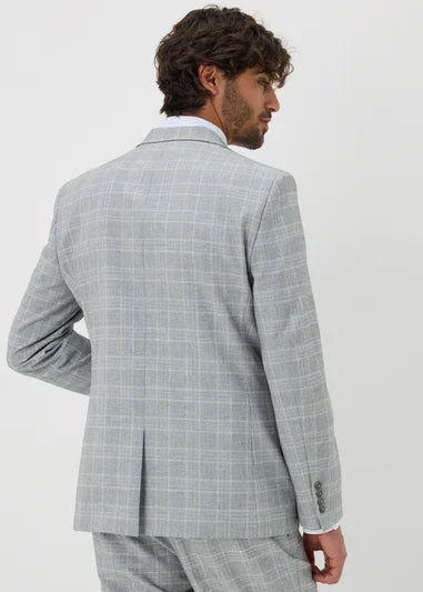 Cassis Check Tailored Suit Jacket