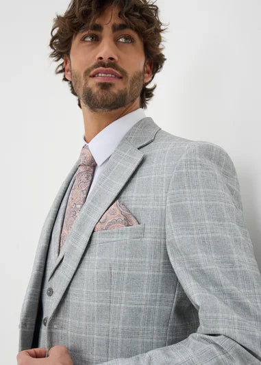 Cassis Check Tailored Suit Jacket