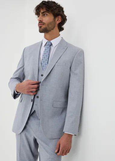 Azure Grey Melange Tailored Jacket