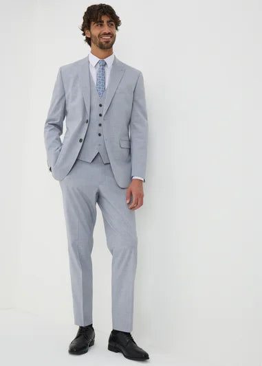 Azure Grey Melange Tailored Jacket